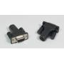 PS2F Mouse TO DB9F Serial port Adapter PS2 MiniDin 6 Black
