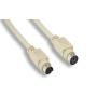 50FT KEYBOARD-MOUSE EXTENSION CABLE DIN6 Male to Female PS2