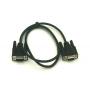 3FT DB9M to DB9F SERIAL CABLE BLACK