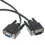6FT DB9M to DB9F SERIAL CABLE BLACK