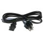 6FT Standard Power Cord Black UL