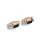 NULL MODEM ADAPTER DB9 Male to Male Slimline