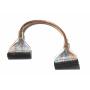 FLOPPY RIBBON CABLE ROUND 1-Device SILVER 12-Inch