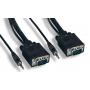 25FT SVGA CABLE MONITOR UL2919 HD15 with AUDIO 3.5 Male to Male