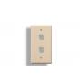 KEYSTONE Wall PLATE 2 HOLE IVORY