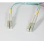 10Gb Duplex Multimode 50 125 OM3 Fiber Patch Cable (LC LC) Aqua 1M