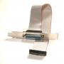 12in DB25 Female to 26 Pin Female 2.54mm Pitch IDC Ribbon Cable