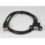 USB Panel Mount Cable Single Port Bulkhead Cable Male-Female 3FT