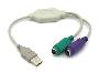 PS2 to USB for PS2 KEYBOARD and PS2 MOUSE Beige