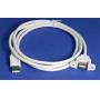 USB Panel Mount Cable Single Port Bulkhead Cable Male-Female 4.5 Feet