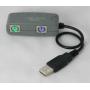 PS2 to USB for PS2 KEYBOARD and PS2 MOUSE Gray
