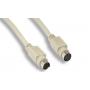 MINI DIN8 CABLE MALE TO FEMALE 6FT EXTENSION MF