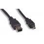 15FT FIREWIRE CABLE BLACK 6PIN 4PIN
