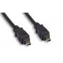15FT FIREWIRE CABLE BLACK 4PIN 4PIN