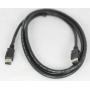 6FT FIREWIRE CABLE BLACK 6PIN 6PIN
