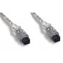 15FT FIREWIRE 1394B BILINGUAL CABLE SILVER 9PIN 9PIN