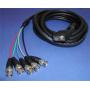 5-BNC to SUPER VGA HD15-M Cable 15FT